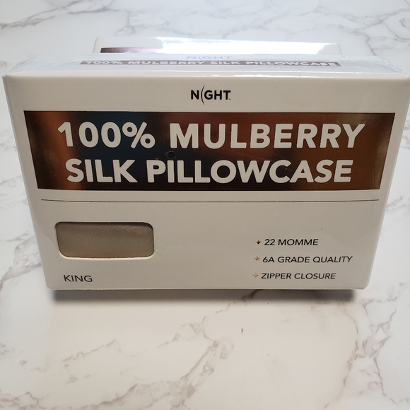 night Other - Night 100% Mulberry Silk pillowcase for frizz-free hair Breathable silk …